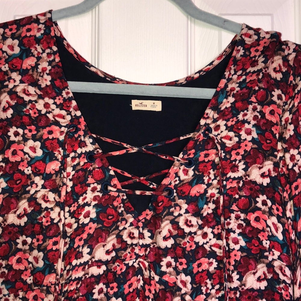 Floral Long Sleeve Dress - Picture 2 of 2